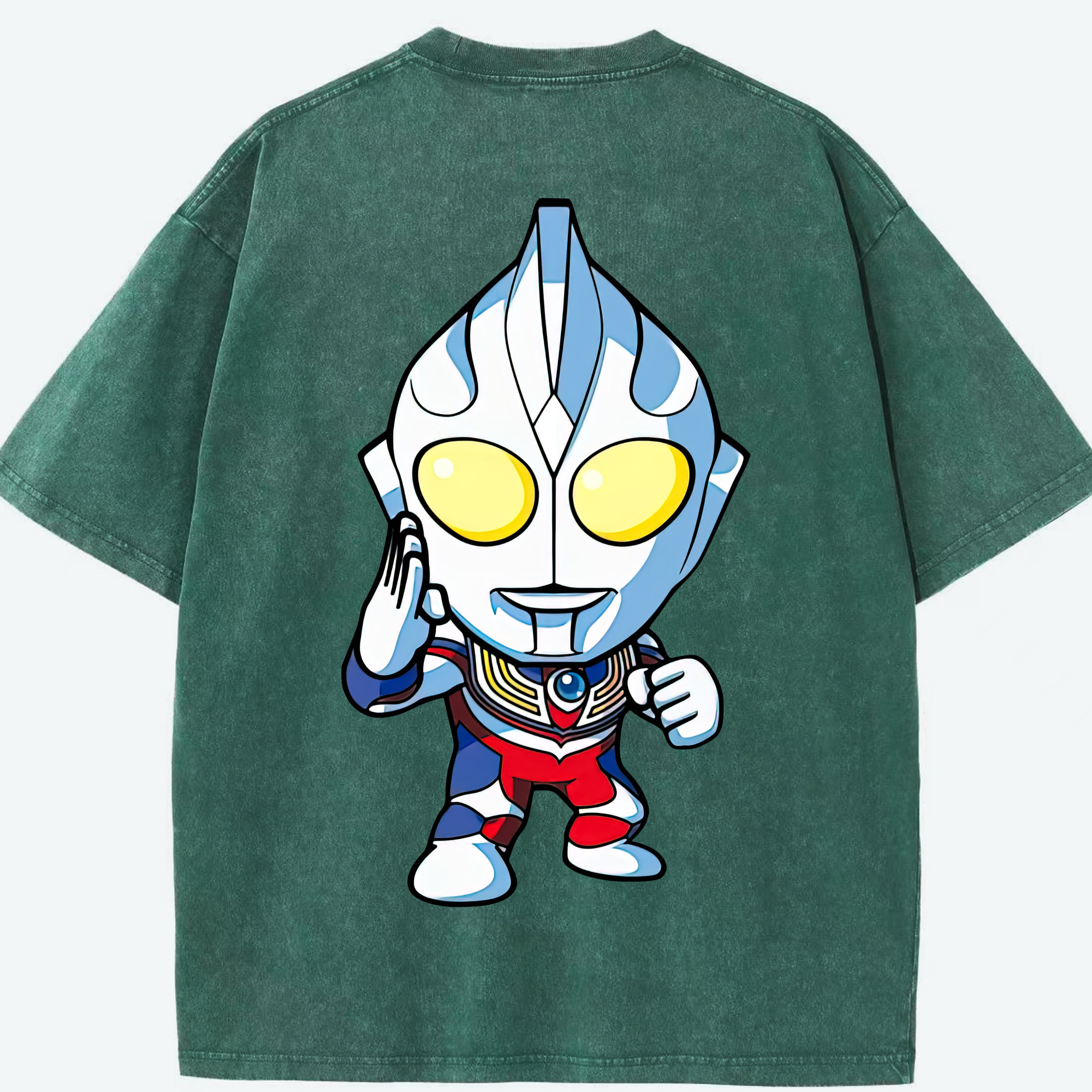 （画像用） ウルトラマン Ultraman 綿100% ヴィンテージ風 半袖Tシャツ（背面プリント）